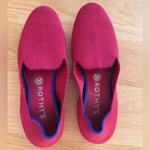 Rothy's Vibrant‎ Red Knit Loafers